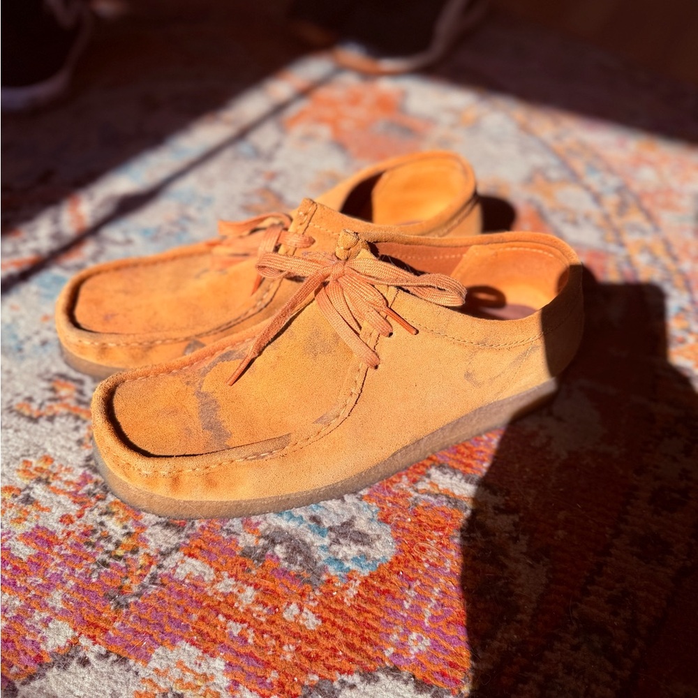 Men's Suede Moccasin Lace-Up Shoes in Tan